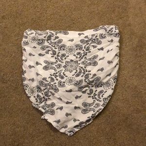 bandanna tube top